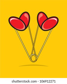 Heart shape paper clips