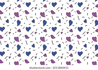 Heart shape pattern design background
