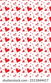 Heart shape pattern design background