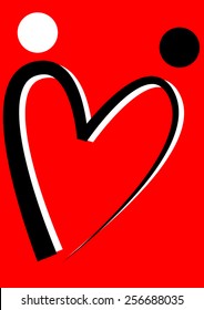 heart shape and people icon