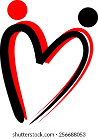 heart shape and people icon