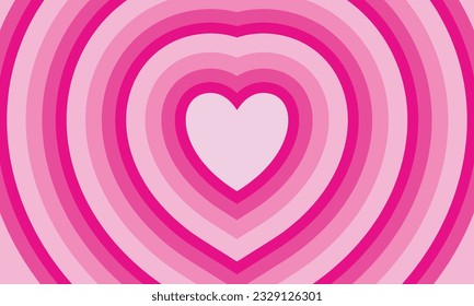 Fondo rosa de forma de corazón. Fondo horizontal para expresar emociones sentidas. Pintura de vídeo para las campañas de San Valentín