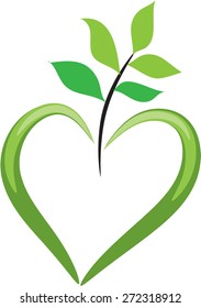 heart shape and plant 