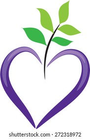 heart shape and plant 