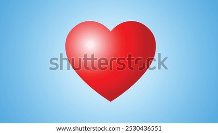 heart shape,  Red hearts,  heart in blu background,  vector heart, love icon,  romance 