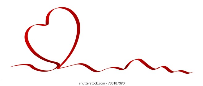 Read Heart Ribbon Bow Love Valentine Stock Vector (Royalty Free) 356344103