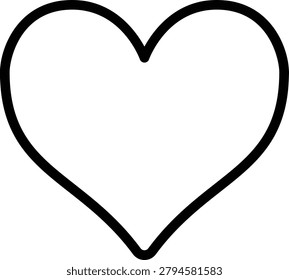 A heart shape representing love, affection, care, and emotional connection, commonly used in communication and social media.