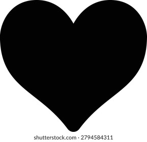 A heart shape representing love, affection, care, and emotional connection, commonly used in communication and social media.