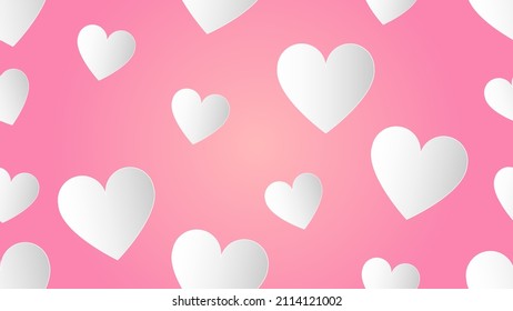 heart shape seamless pattern background. love and care concept for decorative website banner wallpaper or fabric and paper card design