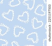 Heart shape seamless pattern design for fashion textiles, graphics and crafts