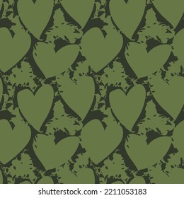 Heart shape seamless pattern design for fashion textiles, graphics and crafts