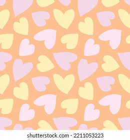Heart shape seamless pattern design for fashion textiles, graphics and crafts