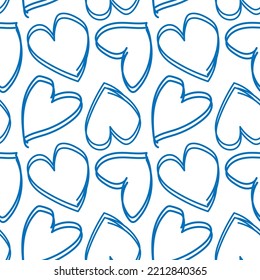 Heart shape seamless pattern design for fashion textiles, graphics and crafts