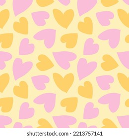 Heart shape seamless pattern design for fashion textiles, graphics and crafts