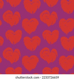 Heart shape seamless pattern design for fashion textiles, graphics and crafts