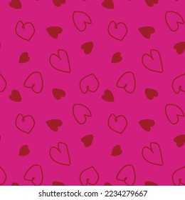 Heart shape seamless pattern design for fashion textiles, graphics and crafts