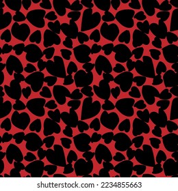 Heart shape seamless pattern design for fashion textiles, graphics and crafts