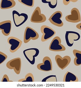 Heart shape seamless pattern design for fashion textiles, graphics and crafts