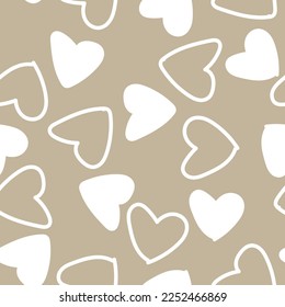 Heart shape seamless pattern design for fashion textiles, graphics and crafts