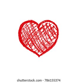 Heart shape sketch frame vector illustration