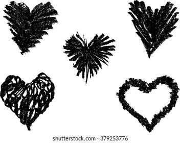Heart Shape Sketch Set