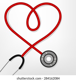 Heart shape stethoscope