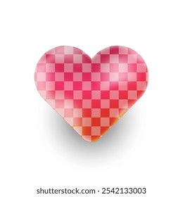 Heart shape sticker graphic vector icon