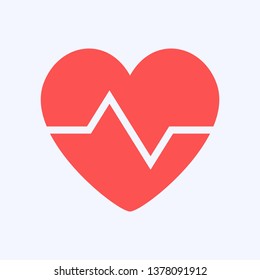 Heart shape symbol design, protection health on blue background