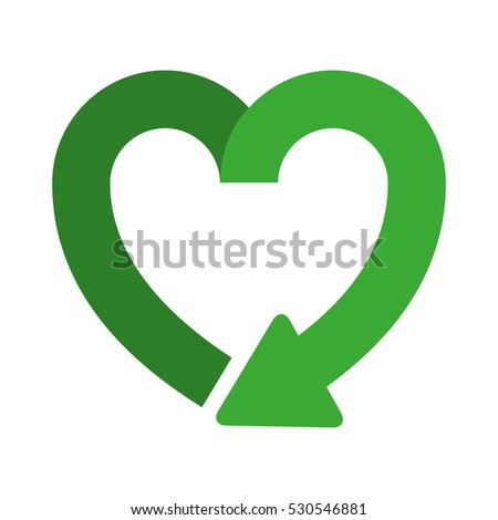 heart shape symbol of reload icon