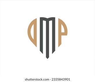 Heart Shape Three Letter Monogram, Font. Round Logo type. Creative three letter love monogram logo vector template.