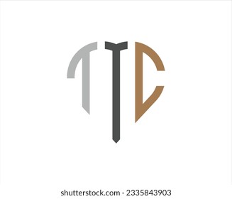 Forma Cardíaca Tres letras Monograma, Fuente. Tipo de logotipo redondo. Creativa plantilla vectorial de logotipo de monograma de tres letras de amor.
