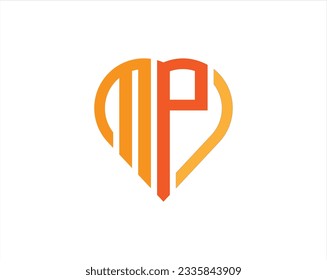 Forma Cardíaca Tres letras Monograma, Fuente. Tipo de logotipo redondo. Creativa plantilla vectorial de logotipo de monograma de tres letras de amor.