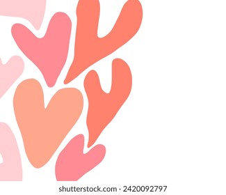 heart shape valentine design for templates.