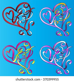 heart shape valentine graphic