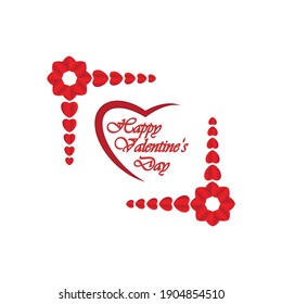 Heart shape valentine's day background