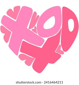 Forma cardíaca San Valentín Día Mano Dibujada