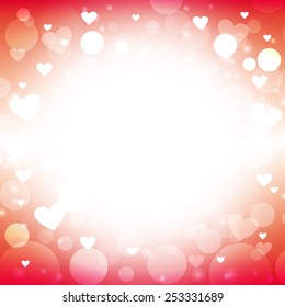 Heart shape vector abstract red background - design ideas for Valentines Day, wedding and love card