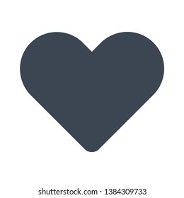 Heart shape vector flat icon
