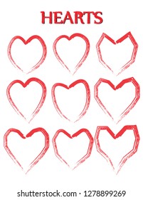 Heart shape. Heart vector. Hand drawn icon. Trendy heart isolated on white background.