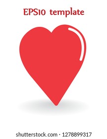 Heart shape. Heart vector. Hand drawn icon. Trendy heart isolated on white background.