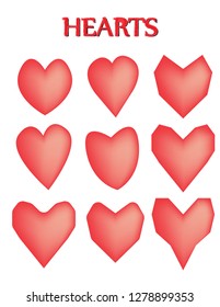 Heart shape. Heart vector. Hand drawn icon. Trendy heart isolated on white background.