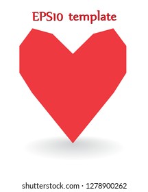 Heart shape. Heart vector. Hand drawn icon. Trendy heart isolated on white background.