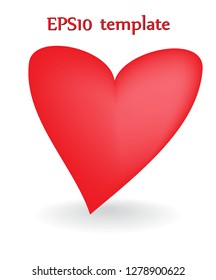Heart shape. Heart vector. Hand drawn icon. Trendy heart isolated on white background.