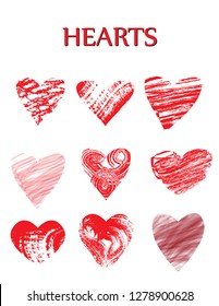 Heart shape. Heart vector. Hand drawn icon. Trendy heart isolated on white background.