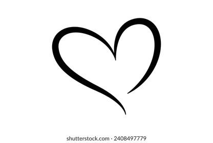 Heart shape vector, Heart icon