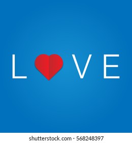 Heart shape vector icon background eps 10. Simple red valentine sign symbol 