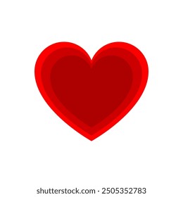 Heart shape. Heart vector icon. Love symbol. Valentine red heart icon