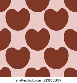 Ilustración vectorial de forma cardíaca sin costura.Ideal para textiles, tela, papel envolvente y cualquier impresión.