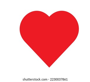 Heart shape vector. Love illustration. Design for Valentine's day card background. Web icon, symbol, sign. Romantic wedding invitation. Gradation graphic drawing isolated on white.