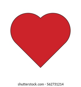 heart shape vector symbol icon design. Beautiful illustration isolated on white background